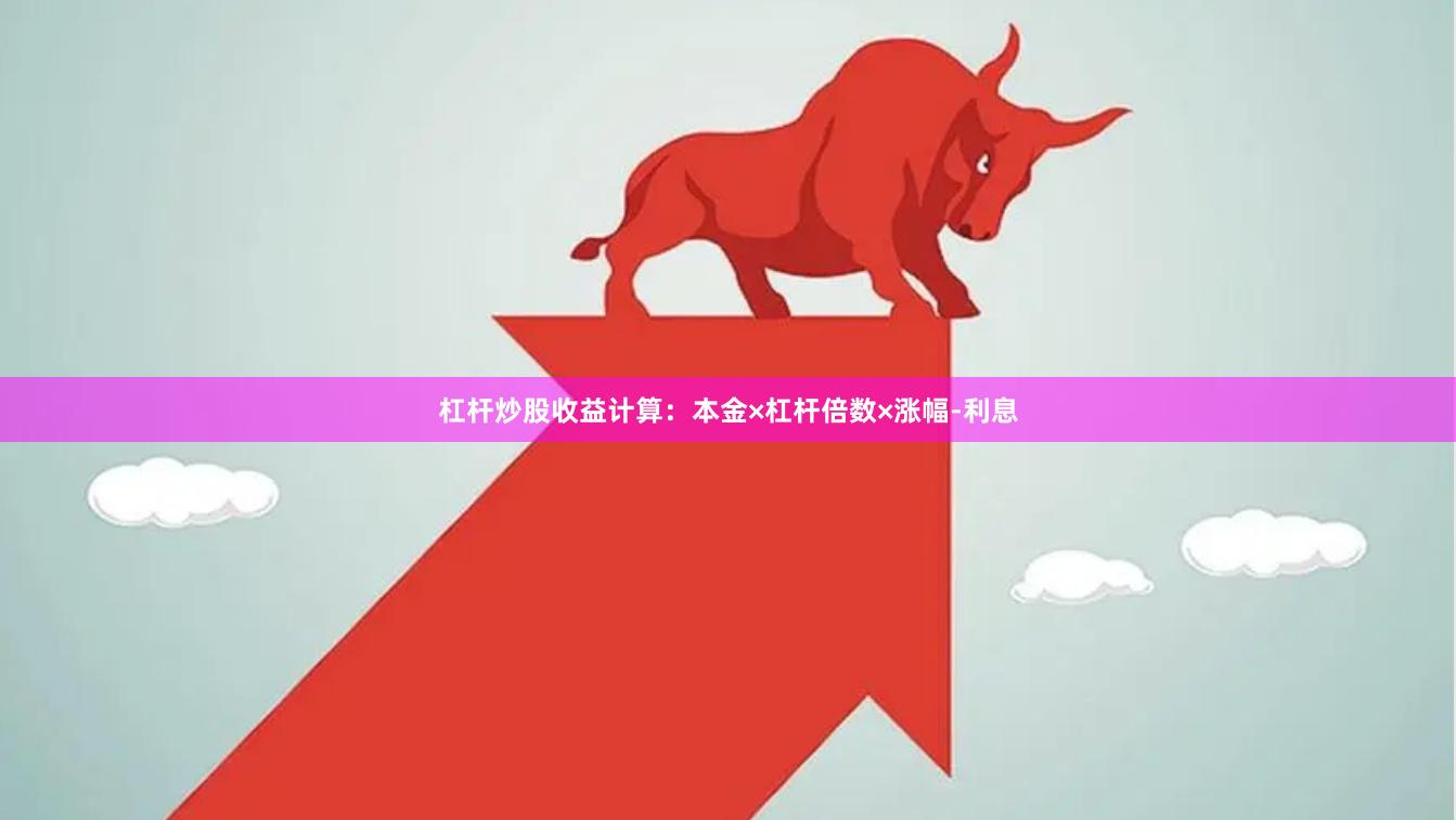 杠杆炒股收益计算：本金×杠杆倍数×涨幅-利息